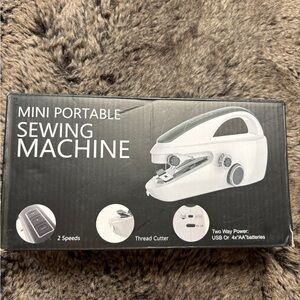 Mini Portable Sewing Machine - White